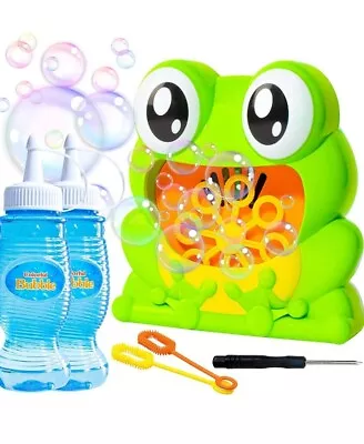 Frog Bubble Machine Bubble Blower For Toddlers  Kids Bubble Maker With 1000 • $19.99