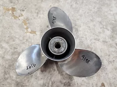 10 1/2  X 13p Mercury Stainless Propeller 48-76228-13 13 Spline Hub P9198 • $70