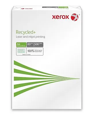 1 Box 2500 Sheets 5 Reams Xerox Recycled 80 Gsm A4 Laser Copier Paper +24h Del • £29.79