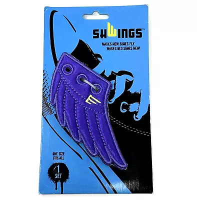 ShWings Brand Shoe Wing Accessory One Size Fits All Shiny Purple New On Card 3  • $10