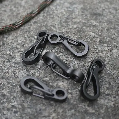 10PCS Paracord Mini Carabiner Snap Spring Clips Hook Keychain EDC Survival Tool • $6.29