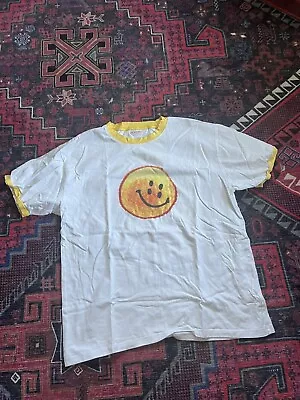 Kapital T-shirt  Mens 3 Cotton Yellow Smiley Face Short Sleeve Made In Japan • $75