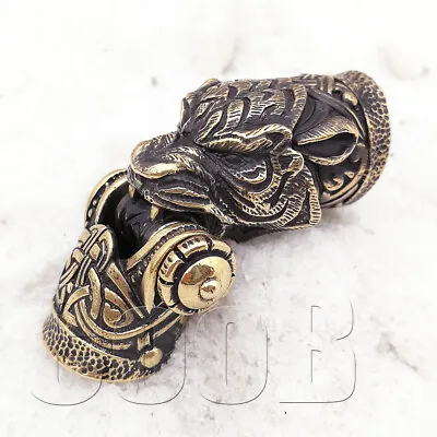 Bronze CooB Paracord Buckle Shackle TIGER PANTHER For Paracord Bracelet Bead • $38.99