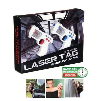 £14.50 • Buy Laser Tag 2 Player Lazer Combat Space Blaster Mini Toy Guns Game With Sound FX