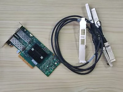 Mellanox MNPH29D-XSR 98Y2404 ConnectX-2 Dual 10Gbps SFP+ With 2x10G SFP Cable • $46.99