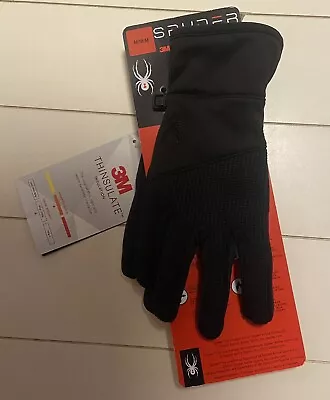 Spyder Black Gloves 3M Insulate Medium 2623014 • $14.50
