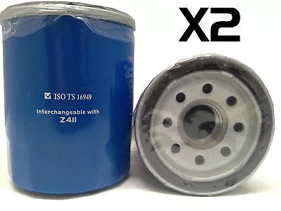 2X Oil Filter Fit Interchangeable With Ryco Z411 - Wesfil WZ411 • $8