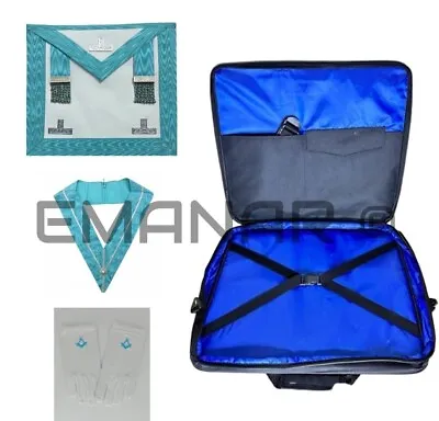 Masonic Regalia Soft Case Bag & Worshipful Master Apron Craft Past Master Collar • £45