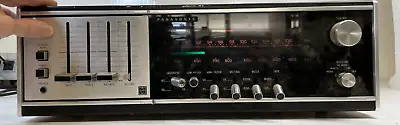 P1.j) Vintage Panasonic Solid State FM/AM Stereo Receiver SA-6200 Powers On • $110