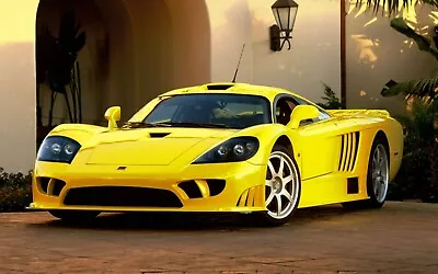 Lamborghini Yellow Saleen S7 Supercar Poster A5 A4 A3 A2 A1 A0  • £10.99