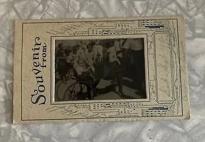 Children In Goat Cart 1937 Colfax WA Rodeo Souvenir Tintype Photo • $19