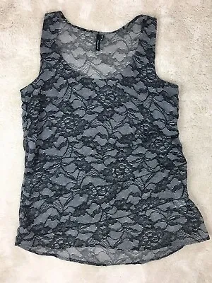 Maurices Women’s Size SMALL Black Lace Sleeveless Layered Blouse Sheer Tank • $10.62