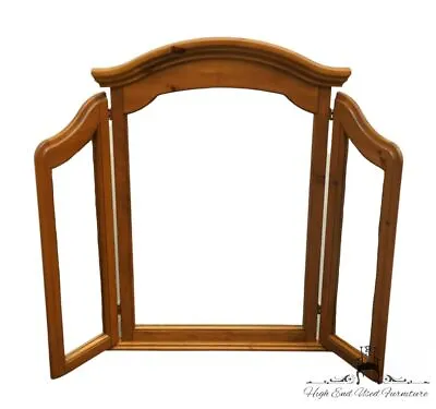 PALLISER FURNITURE Solid Knotty Pine Country French Provincial 50  Tri-View M... • $237.59