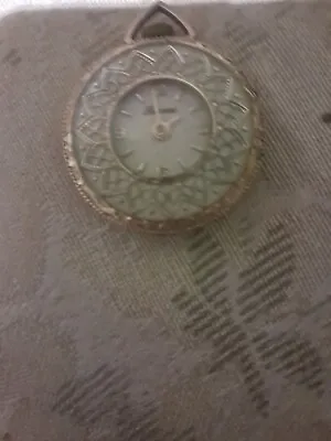 Vintage Lucerne Gold And Silver Tone Swiss Made Pendant Watch Anti Magnetic • $50