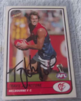 Afl Melbourne Demons Signed Travis Johnstone Card • $9.99