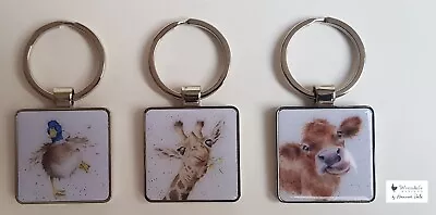 WRENDALE DESIGNS KEYRING Duck Giraffe Highland Cow • £4.99