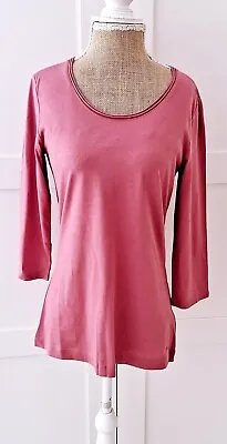 S Oliver Ladies Dusty Pink T-shirt Top Size 12 BNWT • $17.39