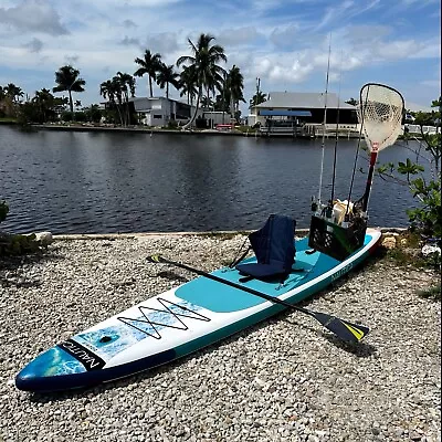 Nautica 15’ 1-2 Person Kayak & SUP Stand Up Paddle Board Combo Fishing Board • $345
