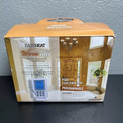 $99.99 • Buy Fgs 120/240vac Easyheat Programable Thermostat 120 Or 240 Volt Dual Voltage