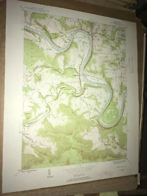 Meshoppen PA Wyoming County USGS Topographical Geological Survey Quadrangle Map • $9.95