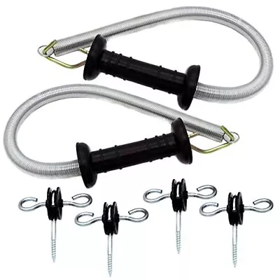 Set Of Electric Fence Spring Gate Handles Kit Electric Fence Handle Set With An • $29.67