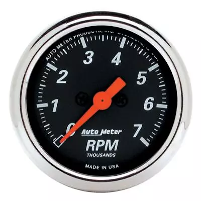 AutoMeter 1477 GAUGE TACHOMETER 2 1/16   7K RPM IN-DASH DESIGNER BLACK • $189.99