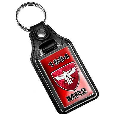 Compatible W 1984 MR2 Japanese Sports Car Colors Faux Leather Style Key Ring • $16.95