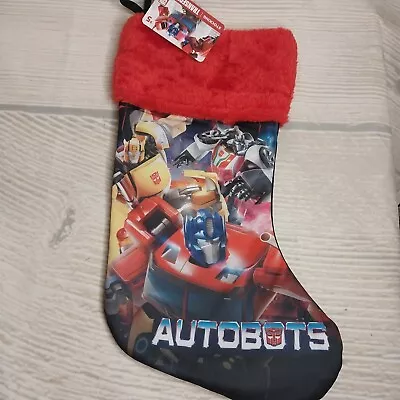 New!  Transformers  Autobots Christmas Stocking Cartoon Novelty Kid Holiday • $4.49