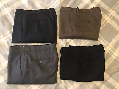 Lot Of 4 Dress Pants For Men's Size (2) 32x30 & (2) 33x30 • $40