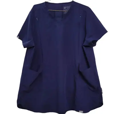 FIGS Limited Edition Navy Maternity Scrub Top Technical Collection XL W20SW1033  • $19.12