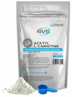 Nvs Pure 100% Pure Acetyl L-carnitine (alcar) Powder Nongmo Usp Grade Usa • $5.95