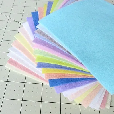 21 - 6 X6   Spring Colors Collection - Merino Wool Blend Felt Sheets • $10.74