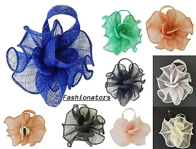 Flower Hair Clips Feather Small Mini Top Hat Wedding Fascinator Royal Ascot Race • $12.87