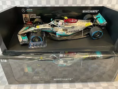 1/18 Minichamps 110 220744 Hamilton Mercedes Petronas F1 W13 Monaco 2022 Ltd Ed • £159