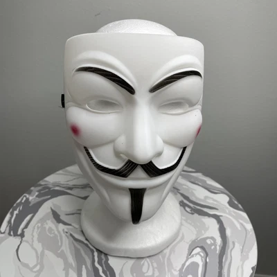 $6 • Buy Halloween V For Vendetta Mask, White Guy Fawkes Costume