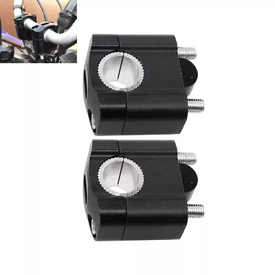 HandleBar Fat Bar Mount Clamps Risers Adaptor 7/8  To 1 1/8  Dirt Pit Bike Part • $17.99