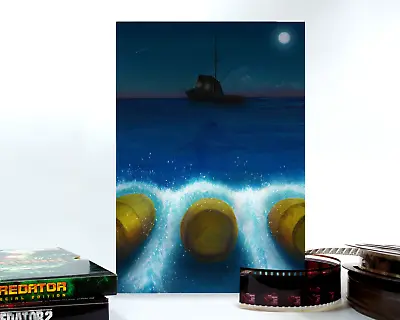 £7 • Buy Jaws A4 Art Print By Martin Rowland