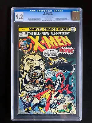 $3695 • Buy X-MEN  #94 - CGC 9.2  - Looks Better Than Grade Like A 9.4 -   New X-Men Begin