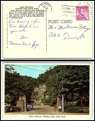 1964 US Postcard - Elmira New York To Denver Pennsylvania U15 • $2.99