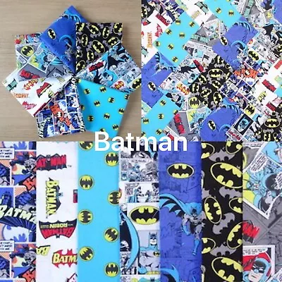 Batman - 100% Cotton Patchwork Fabric Charm Packs Jelly Roll Layer Cake Fq Metre • $16.09