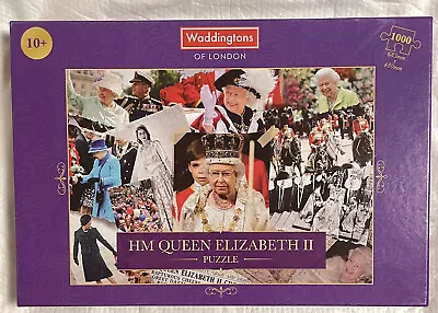 HM Queen Elizabeth II 1000 Pc Montage Jigsaw Puzzle By Waddingtons & Poster • $14.34