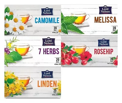 Lord Nelson  Melissa Camomile Linden Rosehip 7 Herbs Tea • $3.70