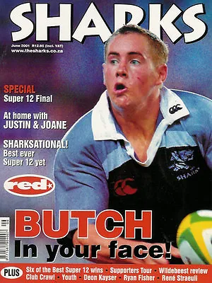 £8.99 • Buy NATAL SHARKS Jun 2001 SOUTH AFRICA RUGBY MAGAZINE