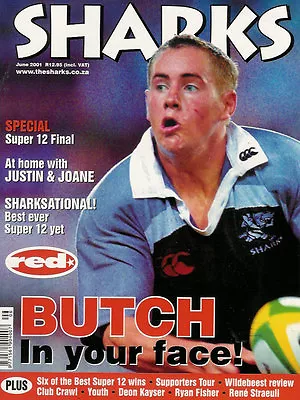 NATAL SHARKS Jun 2001 SOUTH AFRICA RUGBY MAGAZINE • £8.99