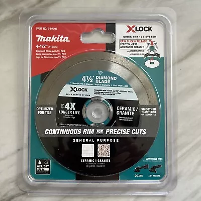 NIB Makita E-07397 X-LOCK 4-1/2 In. Diamond Blade For Ceramic Granite • $14