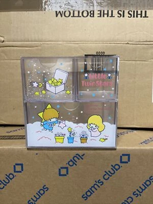 $49.99 • Buy Vintage 1976 Sanrio Little Twin Stars Clear Drawers Trinket Jewelry Box