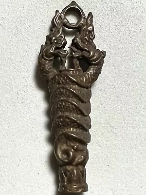 Phraya Naga/serpent Phra Lp Rare Old Thai Buddha Amulet Pendant Magic Ancient#12 • $8.80