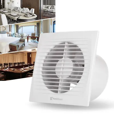 6  Wall-Mounted Exhaust Fan Silent Ventilation Extractor For Toilet Kitchen Vent • $36.11