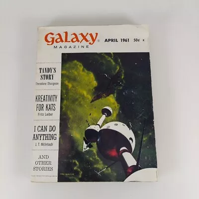 GALAXY Science Fiction Magazine Apr 1961 J.T. McIntosh Fritz Lieber Willy Ley  • £6.42