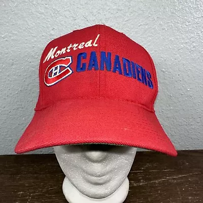 Montreal Canadiens Hat (VTG) - Script Front By CCM - Adult Snapback • $26.15